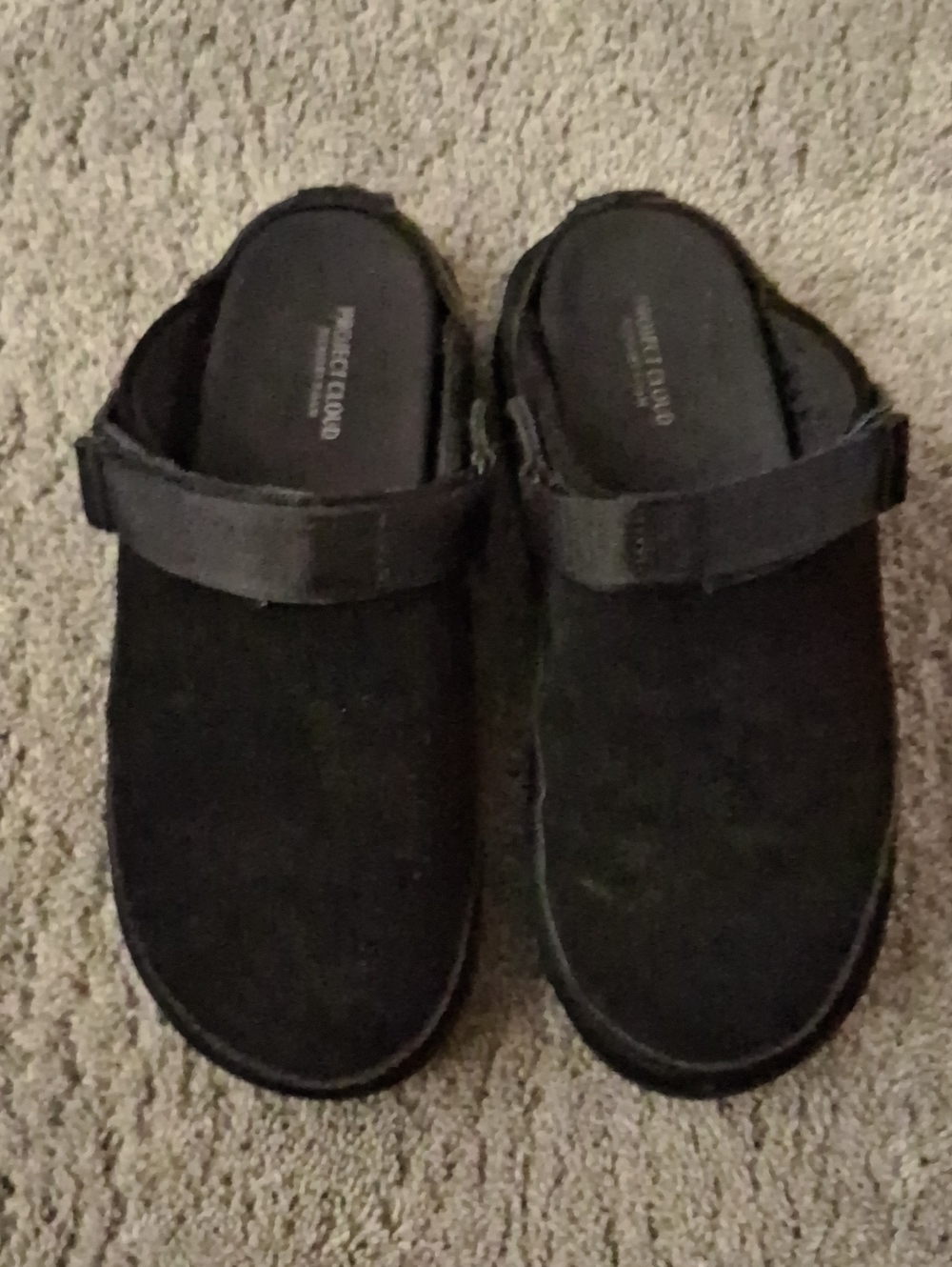 Black Kids Slip-On Clog with Adjustable Strap Women